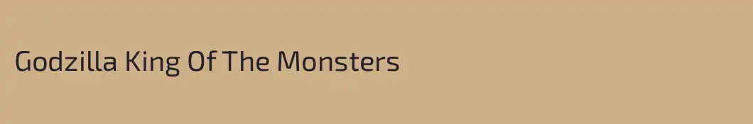 Godzilla King Of The Monsters